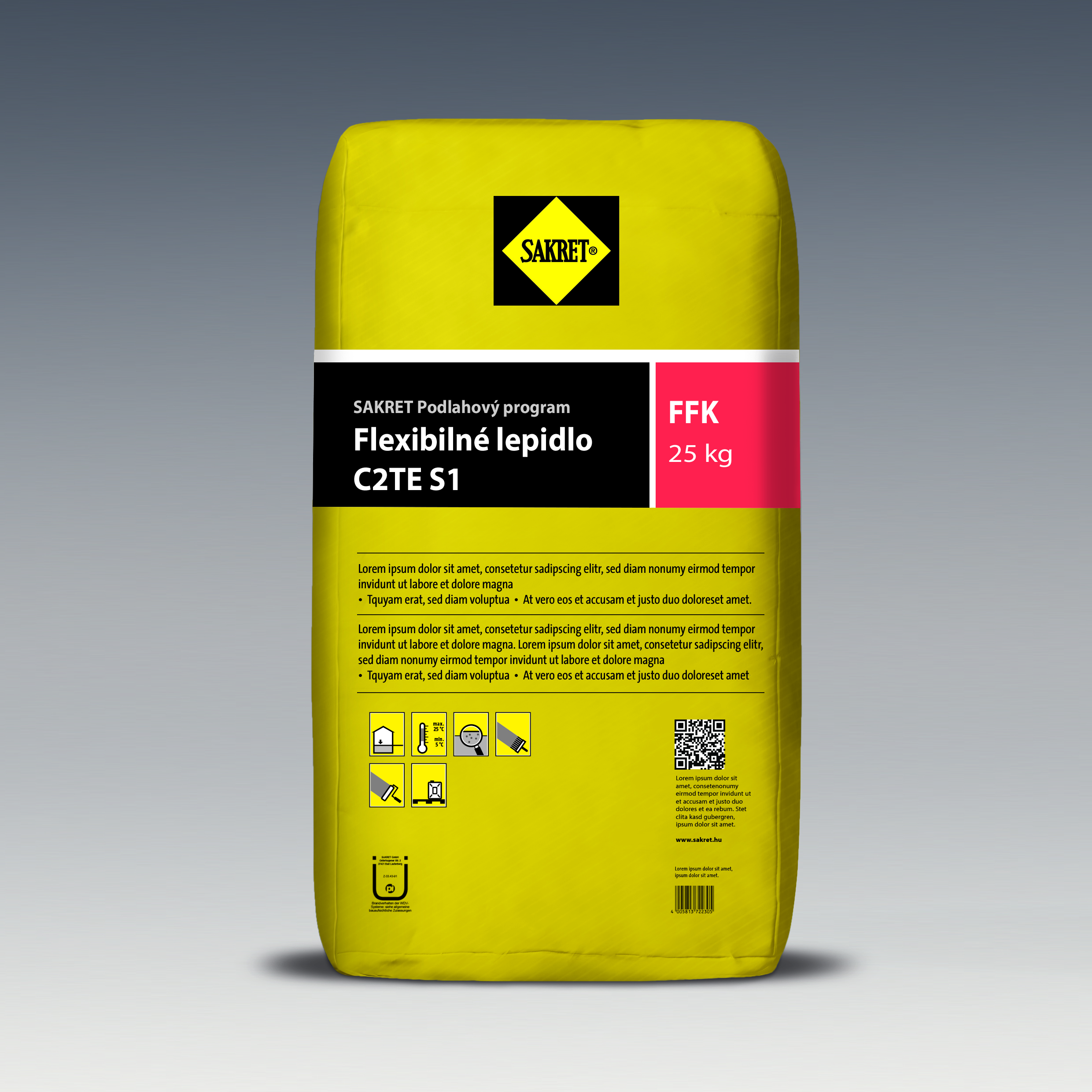 Lepidlo flexibilné FFK 25kg SAKRET
